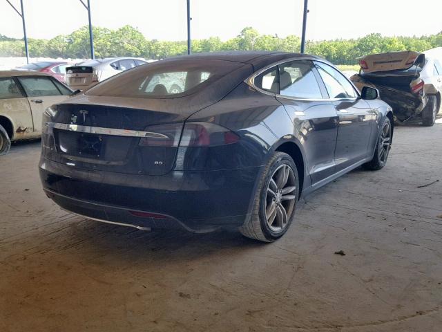 5YJSA1H10EFP36180 - 2014 TESLA MODEL S BLACK photo 4