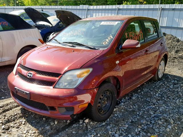 JTKKT624965014809 - 2006 TOYOTA SCION XA MAROON photo 2