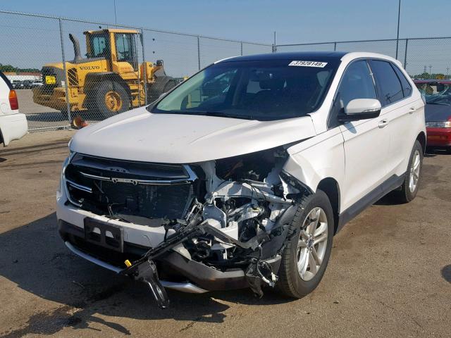 2FMPK3J93GBB88198 - 2016 FORD EDGE SEL WHITE photo 2