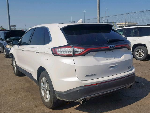 2FMPK3J93GBB88198 - 2016 FORD EDGE SEL WHITE photo 3