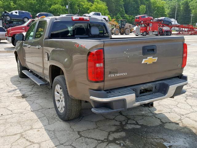 1GCPTCE12H1190348 - 2017 CHEVROLET COLORADO L BROWN photo 3
