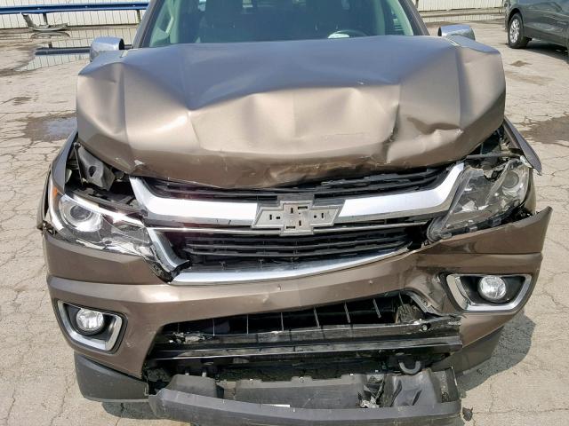 1GCPTCE12H1190348 - 2017 CHEVROLET COLORADO L BROWN photo 7