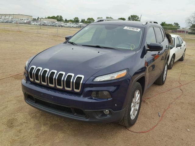 1C4PJMCS2EW201497 - 2014 JEEP CHEROKEE L BLUE photo 2