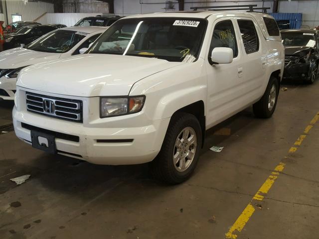 2HJYK16568H508255 - 2008 HONDA RIDGELINE WHITE photo 2