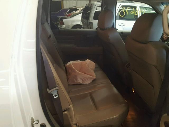 2HJYK16568H508255 - 2008 HONDA RIDGELINE WHITE photo 6