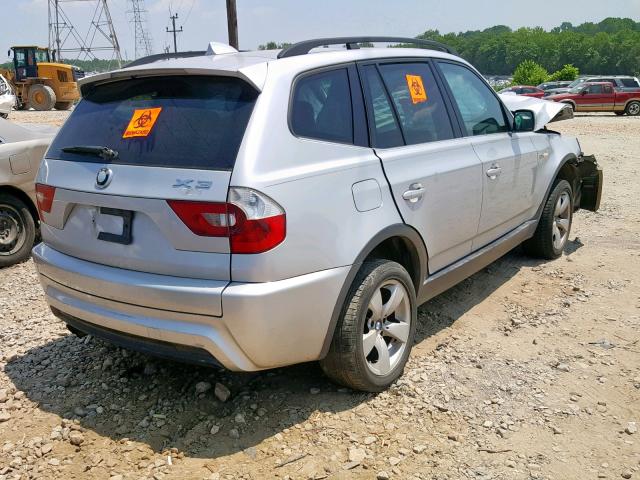 WBXPA93476WG81235 - 2006 BMW X3 3.0I SILVER photo 4