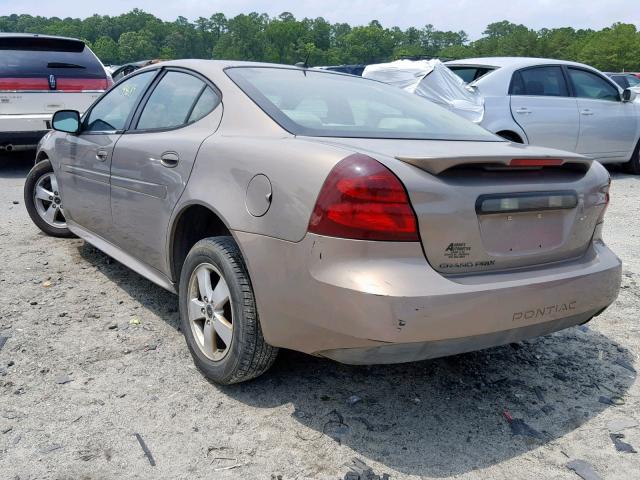 2G2WP582961175213 - 2006 PONTIAC GRAND PRIX TAN photo 3