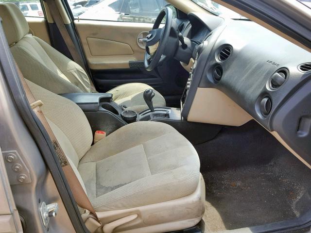 2G2WP582961175213 - 2006 PONTIAC GRAND PRIX TAN photo 5