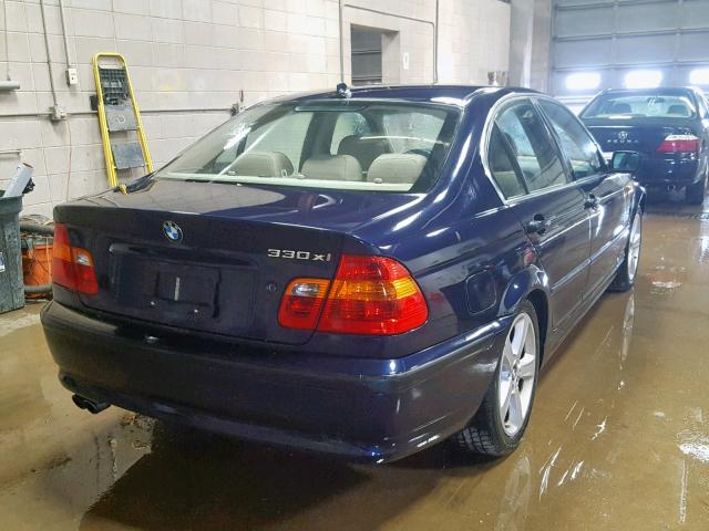 WBAEW534X4PN33449 - 2004 BMW 330 XI BLUE photo 4