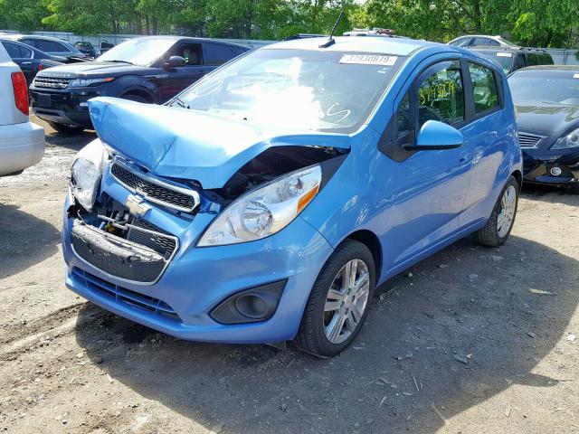 KL8CB6S98DC600736 - 2013 CHEVROLET SPARK LS BLUE photo 2