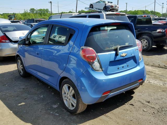 KL8CB6S98DC600736 - 2013 CHEVROLET SPARK LS BLUE photo 3