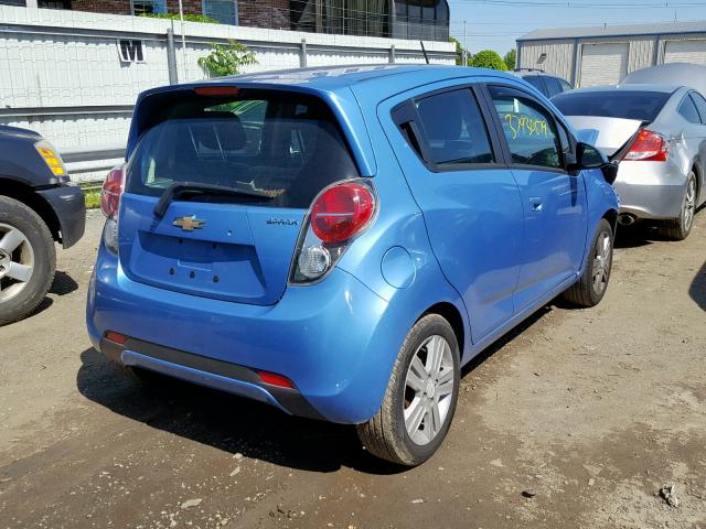 KL8CB6S98DC600736 - 2013 CHEVROLET SPARK LS BLUE photo 4