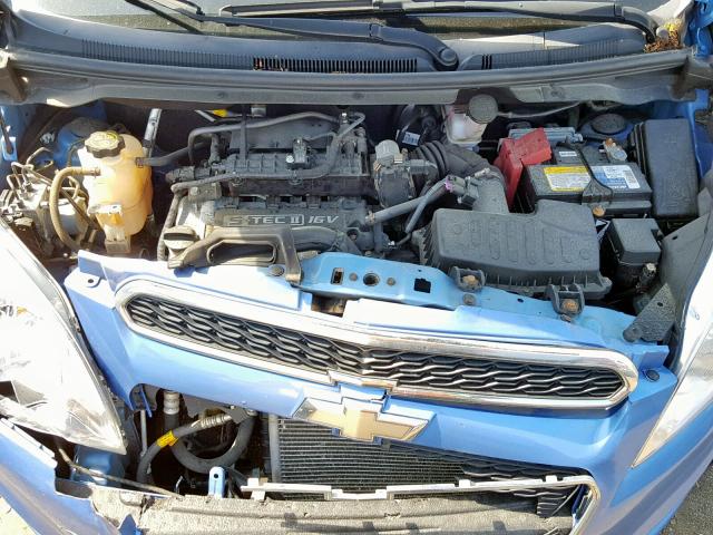 KL8CB6S98DC600736 - 2013 CHEVROLET SPARK LS BLUE photo 7