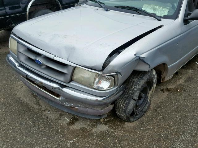 1FTCR10A0VPB57270 - 1997 FORD RANGER SILVER photo 10