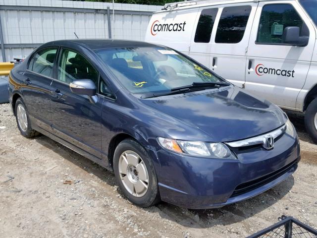 JHMFA36207S002006 - 2007 HONDA CIVIC HYBR BLUE photo 1