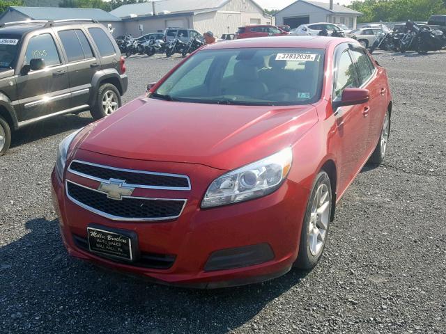 1G11D5RR4DF104493 - 2013 CHEVROLET MALIBU 1LT 红色 照片 2