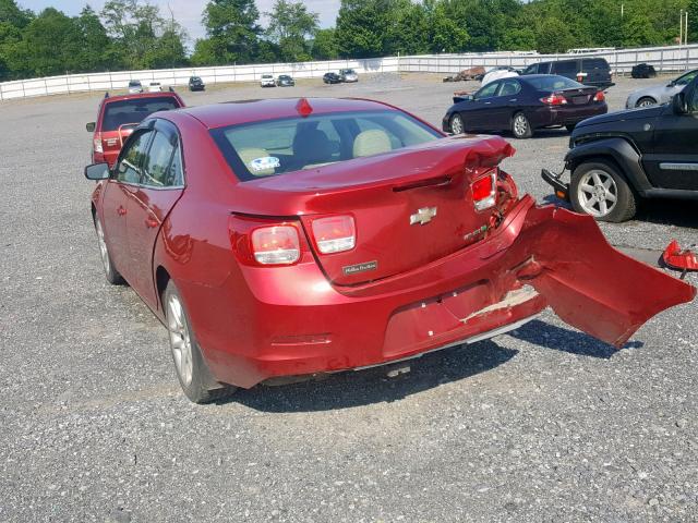 1G11D5RR4DF104493 - 2013 CHEVROLET MALIBU 1LT 红色 照片 3