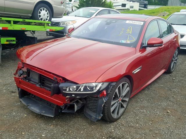 SAJAF4BV9HA972223 - 2017 JAGUAR XE R - SPO RED photo 2