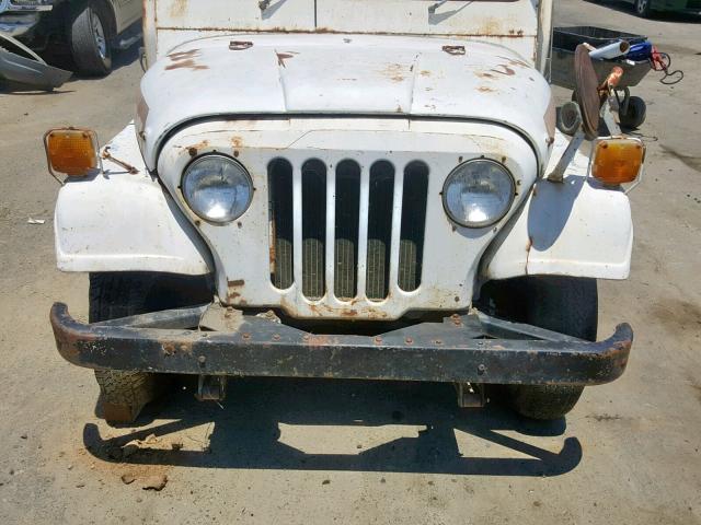 DJ5D5107832 - 1975 JEEP CJ7 WHITE photo 9