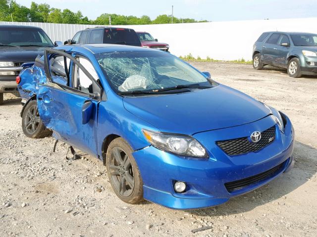 2T1BE4EE4AC045858 - 2010 TOYOTA COROLLA XR BLUE photo 1