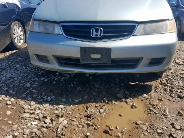 5FNRL18643B131483 - 2003 HONDA ODYSSEY EX BLUE photo 9