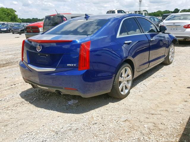 1G6AB5RX9D0162682 - 2013 CADILLAC ATS LUXURY BLUE photo 4