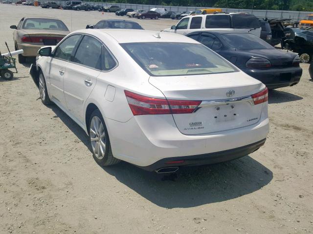 4T1BK1EB9EU119583 - 2014 TOYOTA AVALON BAS WHITE photo 3