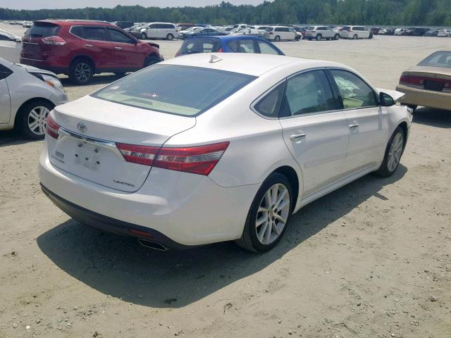 4T1BK1EB9EU119583 - 2014 TOYOTA AVALON BAS WHITE photo 4