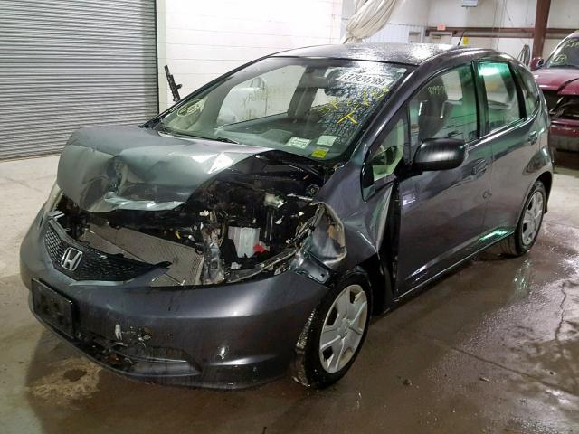 JHMGE8H35DC006781 - 2013 HONDA FIT GRAY photo 2