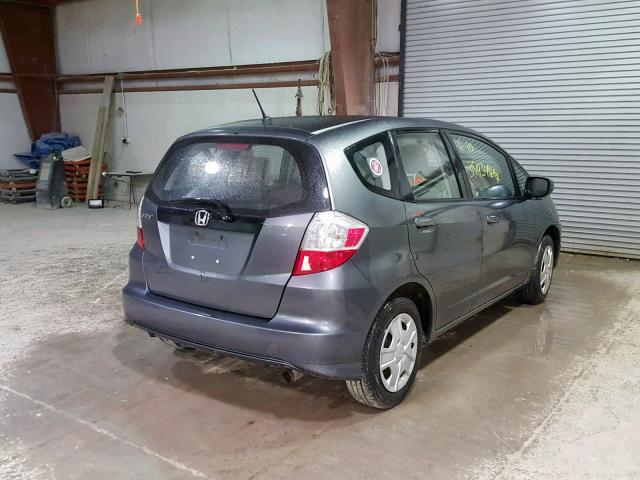 JHMGE8H35DC006781 - 2013 HONDA FIT GRAY photo 4