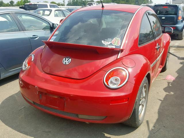 3VWPW31C08M512287 - 2008 VOLKSWAGEN NEW BEETLE წითელი ფოტო 4