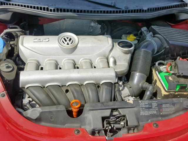3VWPW31C08M512287 - 2008 VOLKSWAGEN NEW BEETLE წითელი ფოტო 7