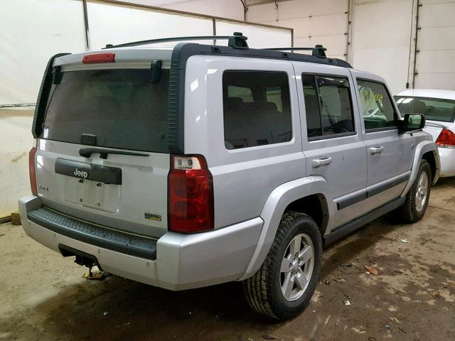 1J8HG48P47C528505 - 2007 JEEP COMMANDER SILVER photo 4