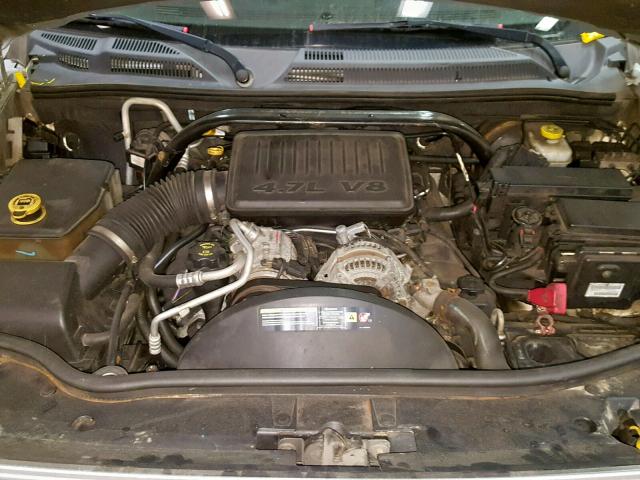 1J8HG48P47C528505 - 2007 JEEP COMMANDER SILVER photo 7