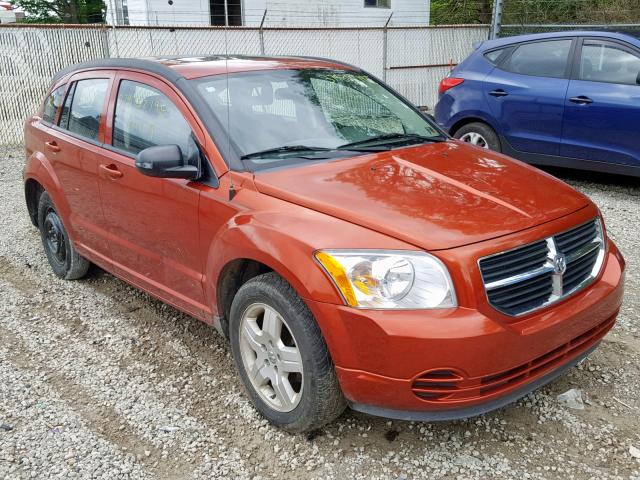 1B3HB48A69D184658 - 2009 DODGE CALIBER SX ORANGE photo 1