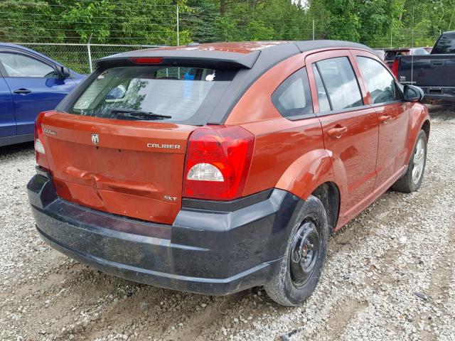 1B3HB48A69D184658 - 2009 DODGE CALIBER SX ORANGE photo 4