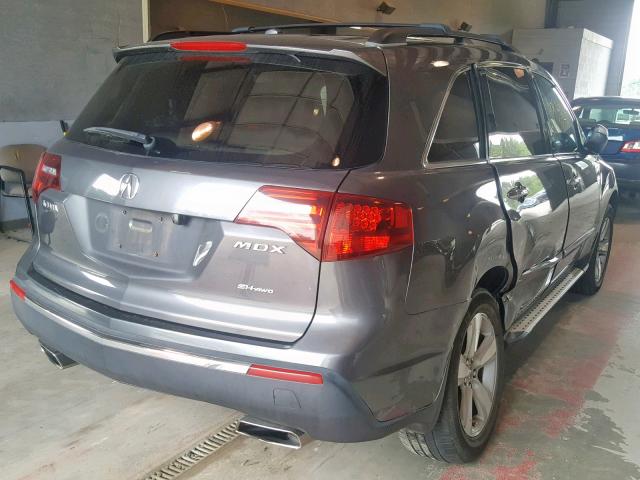 2HNYD2H26AH516380 - 2010 ACURA MDX GRAY photo 9