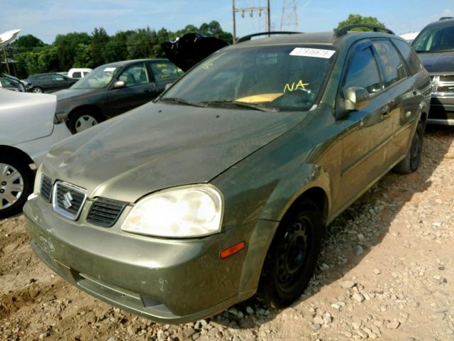 KL5JD86Z95K102203 - 2005 SUZUKI FORENZA S GREEN photo 2