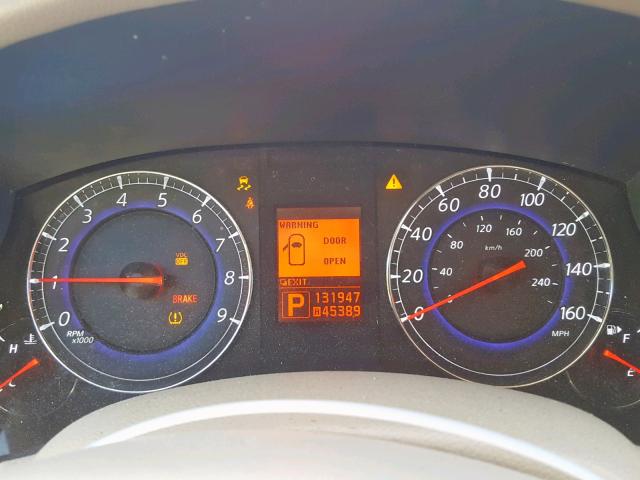 JN1AJ0HR8AM753843 - 2010 INFINITI EX35 BASE BLACK photo 8