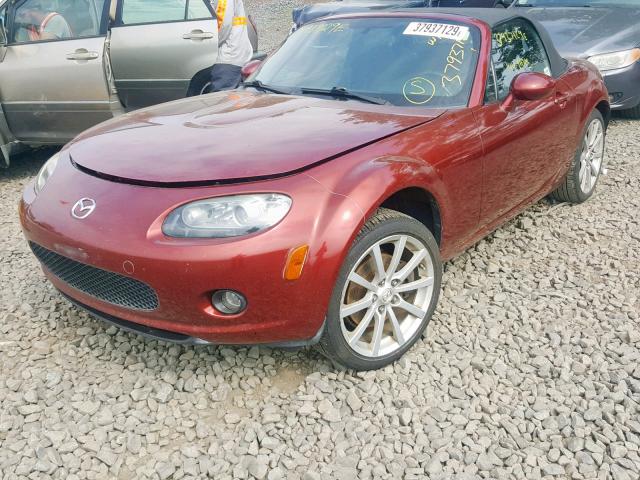 JM1NC25F470137510 - 2007 MAZDA MX-5 MIATA RED photo 2