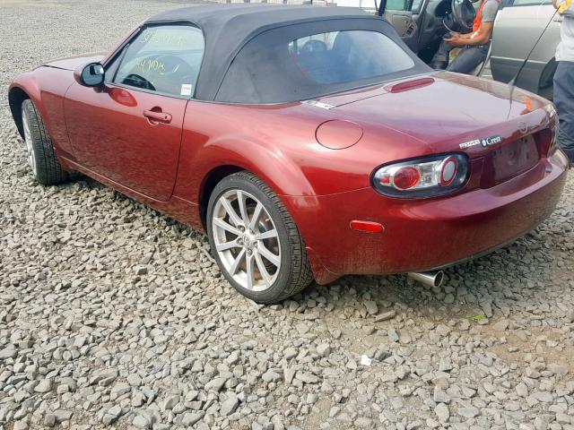 JM1NC25F470137510 - 2007 MAZDA MX-5 MIATA RED photo 3