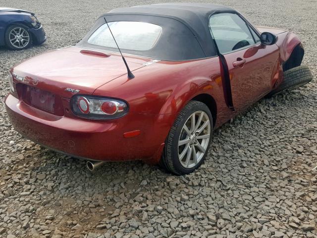 JM1NC25F470137510 - 2007 MAZDA MX-5 MIATA RED photo 4