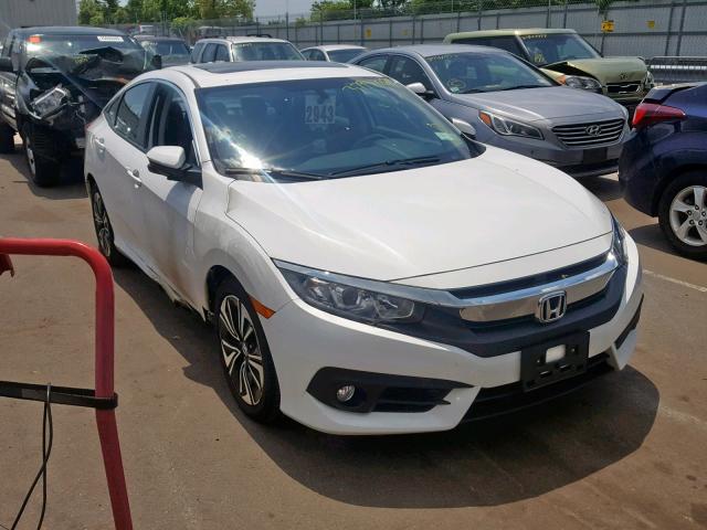 2HGFC1F74HH643990 - 2017 HONDA CIVIC EXL WHITE photo 1