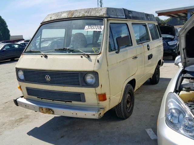 WV2ZB0259DH078702 - 1983 VOLKSWAGEN VANAGON CA BEIGE photo 2