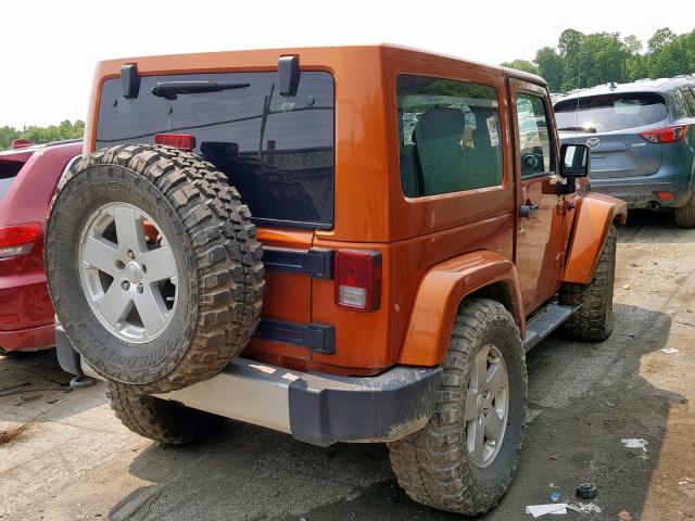 1J4AA5D16BL575653 - 2011 JEEP WRANGLER S ORANGE photo 4