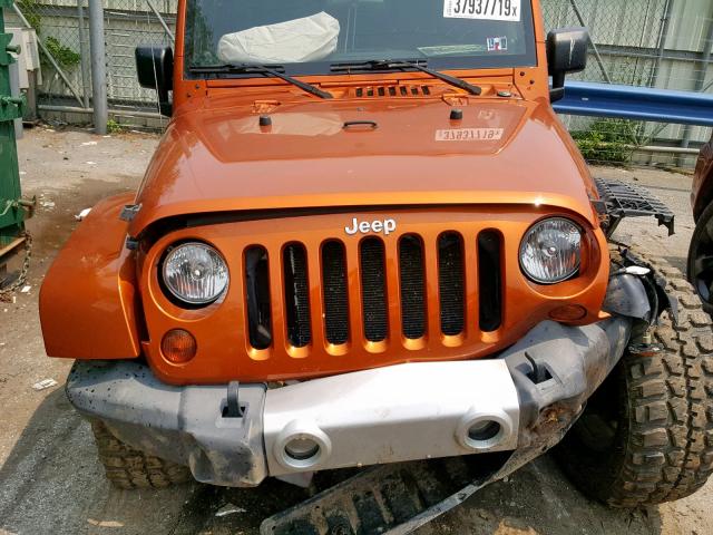 1J4AA5D16BL575653 - 2011 JEEP WRANGLER S ORANGE photo 7