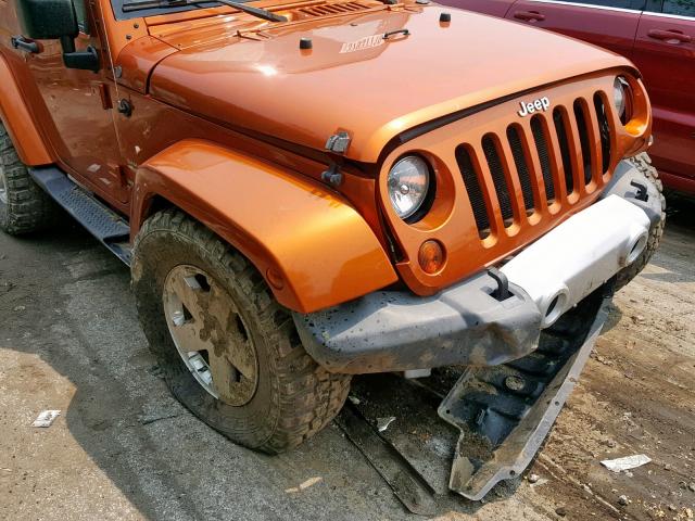 1J4AA5D16BL575653 - 2011 JEEP WRANGLER S ORANGE photo 9