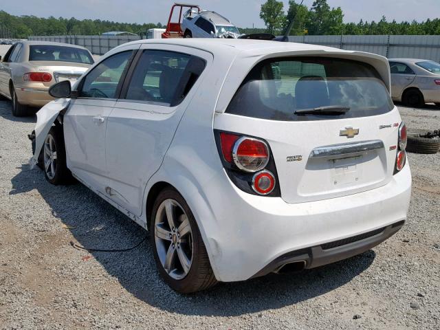 1G1JH6SBXD4217660 - 2013 CHEVROLET SONIC RS WHITE photo 3