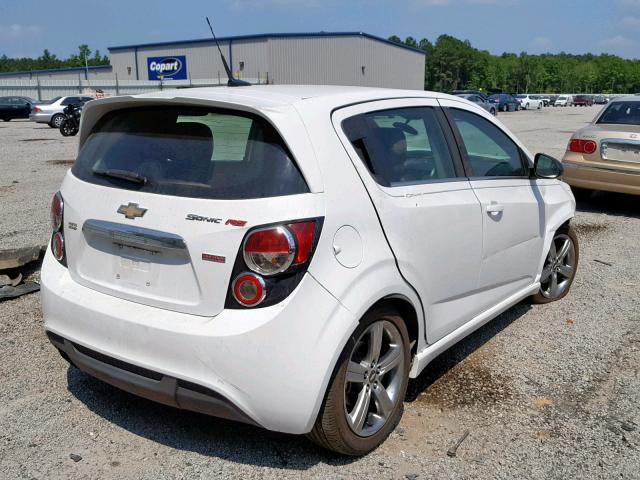 1G1JH6SBXD4217660 - 2013 CHEVROLET SONIC RS WHITE photo 4