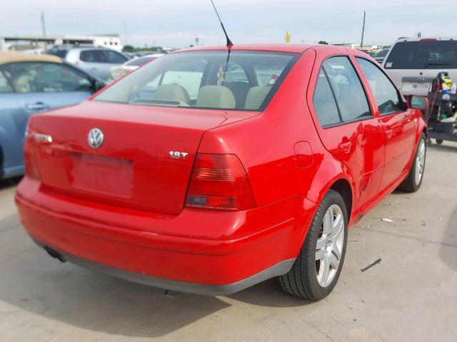 3VWSE69M72M182294 - 2002 VOLKSWAGEN JETTA GLS RED photo 4